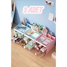 Maison Luré Çift Çekmeceli Makyaj ve Kozmetik Organizer Seti Makyaj & Takı Organizeri
