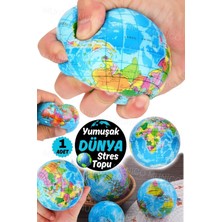 Empressco Köpük Kauçuk Dünya Topu Stres Giderme Oyuncak Küre Sıkma Oyuncak El Egzersiz Topu Mini Boy Elcik