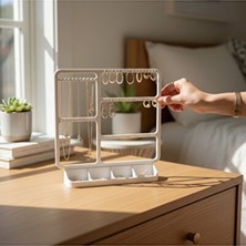 Maison Luré Çok Bölmeli Takı Düzenleyici ile Mücevher ve Küpe Saklama Çözümü Makyaj & Takı Organizeri