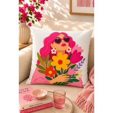Bertille Home Pop Art Serisi Çift Tarafı Dijital Baskılı Kırlent Kılıfı