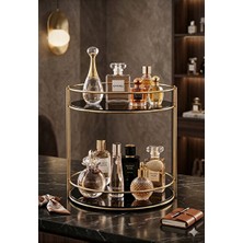 Maison Luré Eskitme Görünümlü 2 Katlı Çok Amaçlı Organizer Makyaj & Takı Organizeri