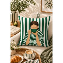 Bertille Home Pop Art Serisi Çift Tarafı Dijital Baskılı Kırlent Kılıfı