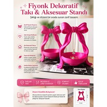 Maison Luré Fiyonk Detaylı Dekoratif Takı ve Aksesuar Standı, Şık ve Kullanışlı Makyaj & Takı Organizeri