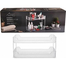 Maison Luré Şeffaf Çok Katlı Makyaj ve Kozmetik Düzenleyici Raf Makyaj & Takı Organizeri