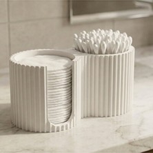 Maison Luré Banyo Için Pamuk ve Kulak Çubuğu Saklama Kutusu Makyaj & Takı Organizeri