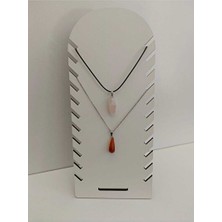 Maison Luré Ahşap Mdf Kolye Standı 14X30 cm Makyaj & Takı Organizeri