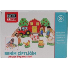 KM5898 Benim Çiftliğim Ahşap Boyama Seti