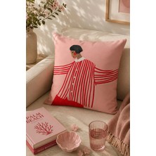 Bertille Home Pop Art Serisi Çift Tarafı Dijital Baskılı Kırlent Kılıfı