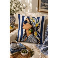Bertille Home Pop Art Serisi Çift Tarafı Dijital Baskılı Kırlent Kılıfı