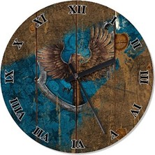 Maison Luré Harry Potter Temalı, 30 cm Çaplı Sessiz Duvar Saati, Ravenclaw