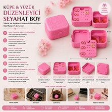 Maison Luré Renkli Bölmeli Seyahat Takı Kutusu, Yüzük, Küpe ve Kolye Saklama Çözümü Makyaj & Takı Organizeri
