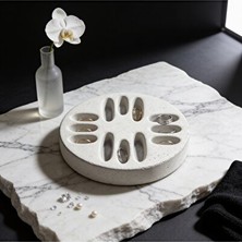Maison Luré Minimal Tasarımlı Beton Yüzük Organizeri, Modern ve Pratik Saklama Makyaj & Takı Organizeri