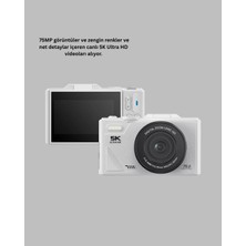 Eco Lounge Kompakt Dijital Fotoğraf Makinesi Beyaz 18X Dijital Zoom Destekli