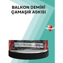 Maison Luré Pratik Beyaz Kare Küpeşte Uyumlu Balkon Askısı Çamaşır Kurutmalık