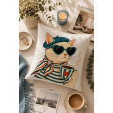 Bertille Home Pop Art Serisi Çift Tarafı Dijital Baskılı Kırlent Kılıfı