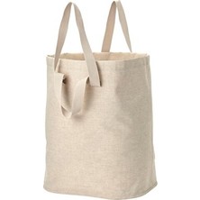 Maison Luré 100 Litre Naturel Bej Çamaşır Torbası, Büyük Kapasiteli ve Dayanıklı Çamaşır Sepeti
