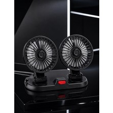 Eco Lounge USB Bağlantılı Çift Başlıklı Araç Içi Soğutma Vantilatörü