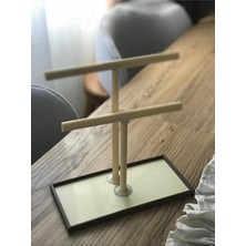 Maison Luré Minimalist 3D Baskı Takı Düzenleyici, Çoklu Saklama Alanı Makyaj & Takı Organizeri