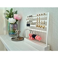 Maison Luré 5 Katlı Beyaz Takı Standı, Pratik ve Estetik Saklama Çözümü Makyaj & Takı Organizeri
