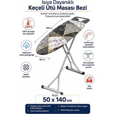 Maison Luré 50X140 cm Keçeli Ütü Masası Kılıfı, Lastikli ve Koruyucu Ütü Masası ve Aksesuarı