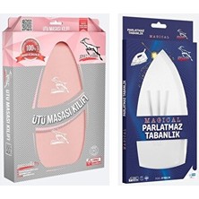 Maison Luré Pudra Renkli Gazella Ütü Altlığı ve Kılıfı, Şık ve Koruyucu Tasarım Ütü Masası ve Aksesuarı
