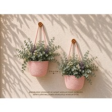 Maison Luré Mini Çiçeklik Organizer Sepet, 12X10 Cm, Dekoratif Tasarım