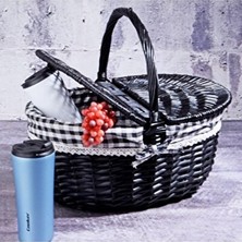 Maison Luré Orta Boy Piknik Sepeti, Pratik ve Şık Taşıma Çözümü