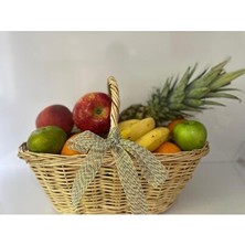 Maison Luré Nişan ve Düğün Süsleme Için Hasır Meyve Sepeti