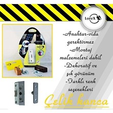 Maison Luré Beyaz Pvc Pencere Hırsız Güvenlik Kilidi, Ekstra Koruma Sağlar Koruyucu ve Kilit