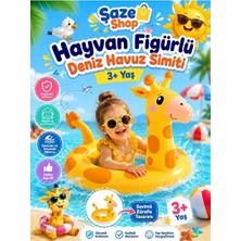 Maison Luré Sevimli Zürafa Figürlü Çocuk Deniz Simidi - 3 Yaş ve Üzeri Güvenli Kullanım Deniz Malzemesi