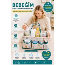 Maison Luré Şık Kulplu Bebek Bakım Çantası, Mavi