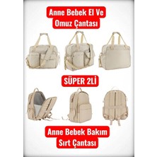 Maison Luré Müşteri Memnuniyetine Yönelik Anne Bebek Çantası, El, Omuz ve Sırt Seçenekl Bebek Bakım Çantası