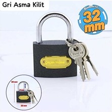 Maison Luré Gri Asma Kilit ve Anahtar Seti, Güvenli Saklama Için Ideal Koruyucu ve Kilit