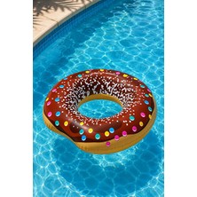 Maison Luré Çocuklar Için Donut Şeklinde Şişme Deniz Simidi, Renkli ve Güvenli Deniz Malzemesi