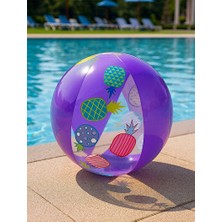 Maison Luré Renkli Ananas Desenli Çocuk Havuz Topu - 51 cm Eğlence Malzemesi Deniz Malzemesi