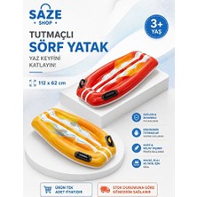 Maison Luré Çocuklar Için Tutmaçlı Şişme Sörf Yatak - 112X62 Cm, Güvenli ve Rahat Deniz Malzemesi