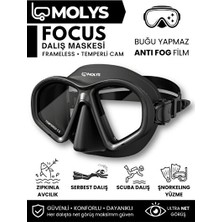 Maison Luré Focus Dalış Maskesi - Anti Fog ve Panoramik Görüşlü Tasarım