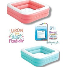 Maison Luré Mini Kare Şişme Havuz, Renk Seçenekleriyle Eğlenceli Yaz Aktiviteleri Deniz Malzemesi