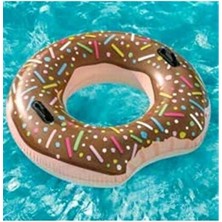 Maison Luré Tutunmalı Donut Simit, 107 Cm, Güvenli ve Eğlenceli Plaj Oyuncağı Kolluk & Simit