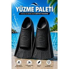Maison Luré Siyah Havuz ve Deniz Yüzücü Ayak Paleti - Taşıma Çantasıyla Kolay Taşıma Palet & Patik