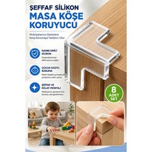 Maison Luré Şeffaf Silikon Masa Köşe Koruyucu, Çocuk Güvenliği Için Koruyucu ve Kilit