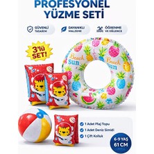 Maison Luré Renkli Yüzme Seti - Kolluk, Top ve Simit ile Eğlence Dolu Anlar Kolluk & Simit