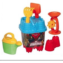 Maison Luré Kum Oyunları Için Kare Spider-Man Modeli Büyük Boy Kum Kalıbı ve Tırmık Deniz Malzemesi