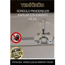 Maison Luré Sürgülü Pencere ve Kapı Güvenlik Emniyet Kilidi Koruyucu ve Kilit