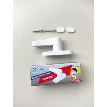Maison Luré Plastik Çekmeli Pencere Kilidi - Çoklu Güvenlik Seti Koruyucu ve Kilit