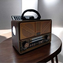 Maison Luré Fenerli ve Bluetooth Özellikli Retro Radyo, Müzik ve Işık Keyfi Nostaljik Radyo