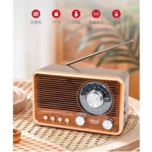 Maison Luré Işıklandırmalı Nostalgik Radyo ve USB Bağlantısı ile Müzik Keyfi Nostaljik Radyo