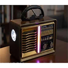 Maison Luré El Fenerli Solar Radyo, Am/fm/sw Bantları ve Usb/tf Müzik Desteği ile Prati Nostaljik Radyo