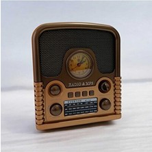 Maison Luré Saatli Bluetooth Radyo - Retro Tasarım ve Çok Fonksiyon Nostaljik Radyo