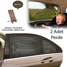 Maison Luré 2 Adet Yan Cam Güneşlik, Anne ve Çocuklar Için Koruyucu Sineklik Perdesi Oto Güneşlik Perde